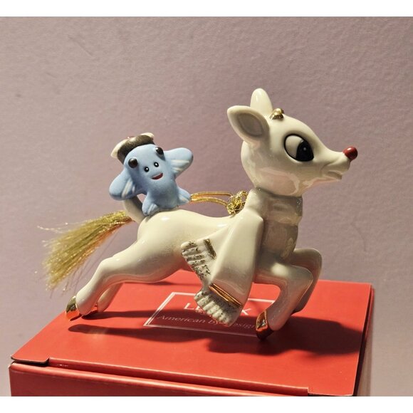 NEW Lenox Rudolph Ornament Red Nosed Reindeer Airplane Misfit Toy - Picture 1 of 5